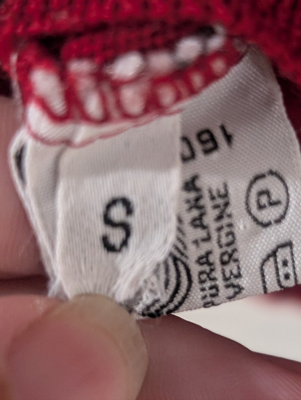 Red Ribbed Button-Up Sweater Vest - Picture 3 of 4
